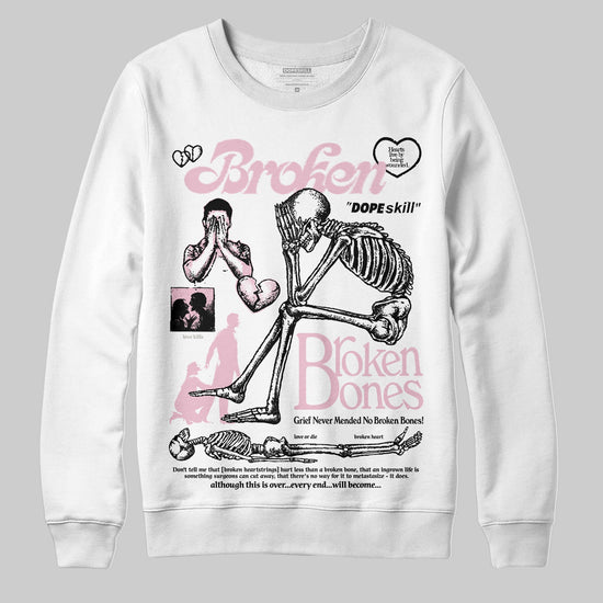 Jordan 5 OG “35th Anniversary” DopeSkill Sweatshirt Broken Bones Graphic Streetwear - White 