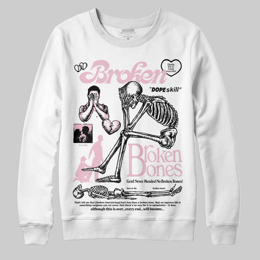 Jordan 5 OG “35th Anniversary” DopeSkill Sweatshirt Broken Bones Graphic Streetwear - White 