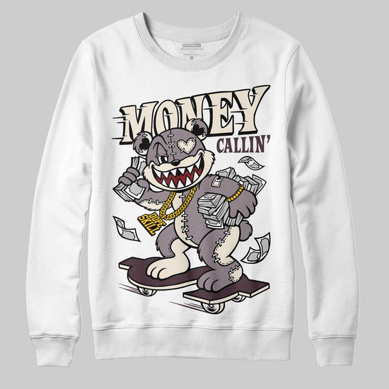 A Ma Maniére x Air Jordan 6 Retro “Smoky Mauve”⁠ DopeSkill Sweatshirt Money Callin' Graphic Streetwear - White