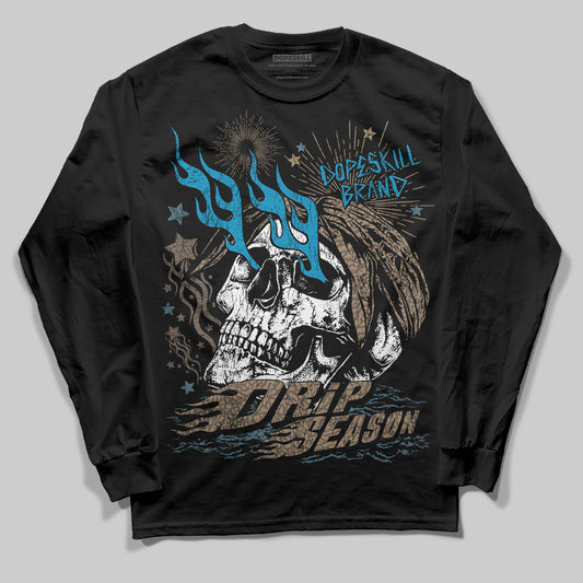 Jordan 3 GS “We Outside” DopeSkill Long Sleeve T-Shirt Drip Season Graphic Streetwear - Black