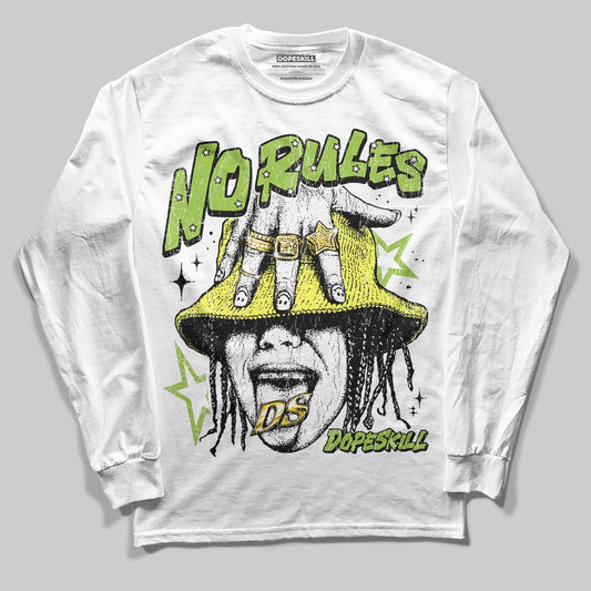 Green Sneakers DopeSkill Long Sleeve T-Shirt No Rules Graphic Streetwear - White
