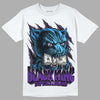 Jordan 3 Retro Dark Iris DopeSkill T-Shirt Black King Graphic Streetwear - White