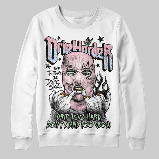 Jordan 4 Retro Valentine's Day (2026) (GS) DopeSkill Sweatshirt Drip Harder Graphic Streetwear - White 