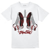 Jordan 12 “Red Taxi” DopeSkill T-Shirt Breathe Graphic Streetwear - White