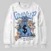 Jordan 4 WMNS 'Forget Me Not' DopeSkill Sweatshirt Money Bag Coming Up Graphic Streetwear - White 