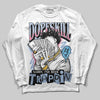Jordan 3 GS “Cobalt Bliss” DopeSkill Long Sleeve T-Shirt Sorry I've Been Trappin Graphic Streetwear - White 