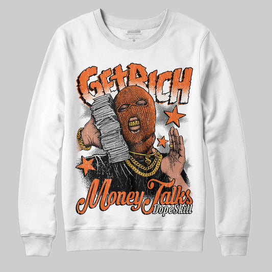 Jordan 1 Retro High OG Shattered Backboard (2025) DopeSkill Sweatshirt Get Rich Graphic Streetwear - White 