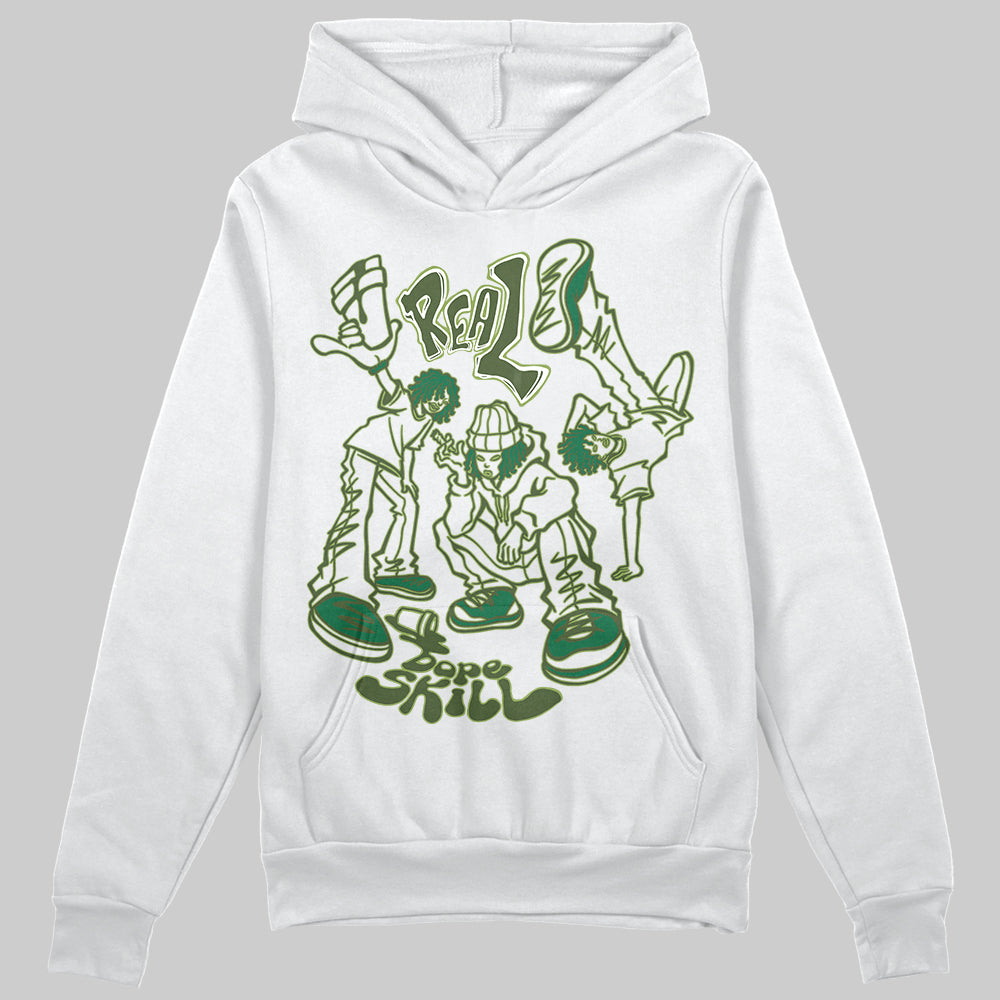 Foamposite Pro 'Pine Green' DopeSkill Hoodie Sweatshirt Real Y2K Players Graphic Streetwear - White 