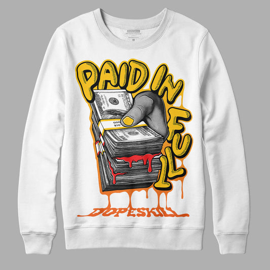 Yellow Sneakers DopeSkill Sweatshirt Paid In Full Graphic Streetwear - Black