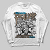 Jordan 3 GS “We Outside” DopeSkill Long Sleeve T-Shirt Distorted Realms Graphic Streetwear - White 
