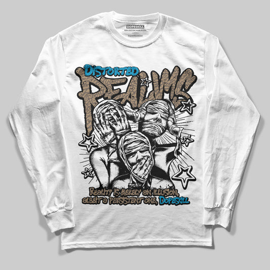 Jordan 3 GS “We Outside” DopeSkill Long Sleeve T-Shirt Distorted Realms Graphic Streetwear - White 