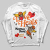 Orange Sneakers DopeSkill Long Sleeve T-Shirt New Love Heals Graphic Streetwear - White