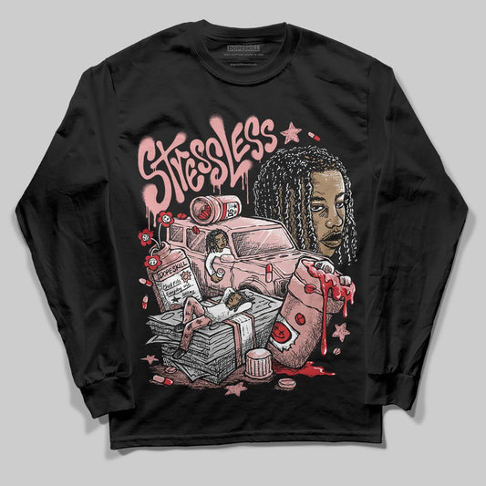 Jordan 40 “Dusty Rose” DopeSkill Long Sleeve T-Shirt Stressless Graphic Streetwear - Black