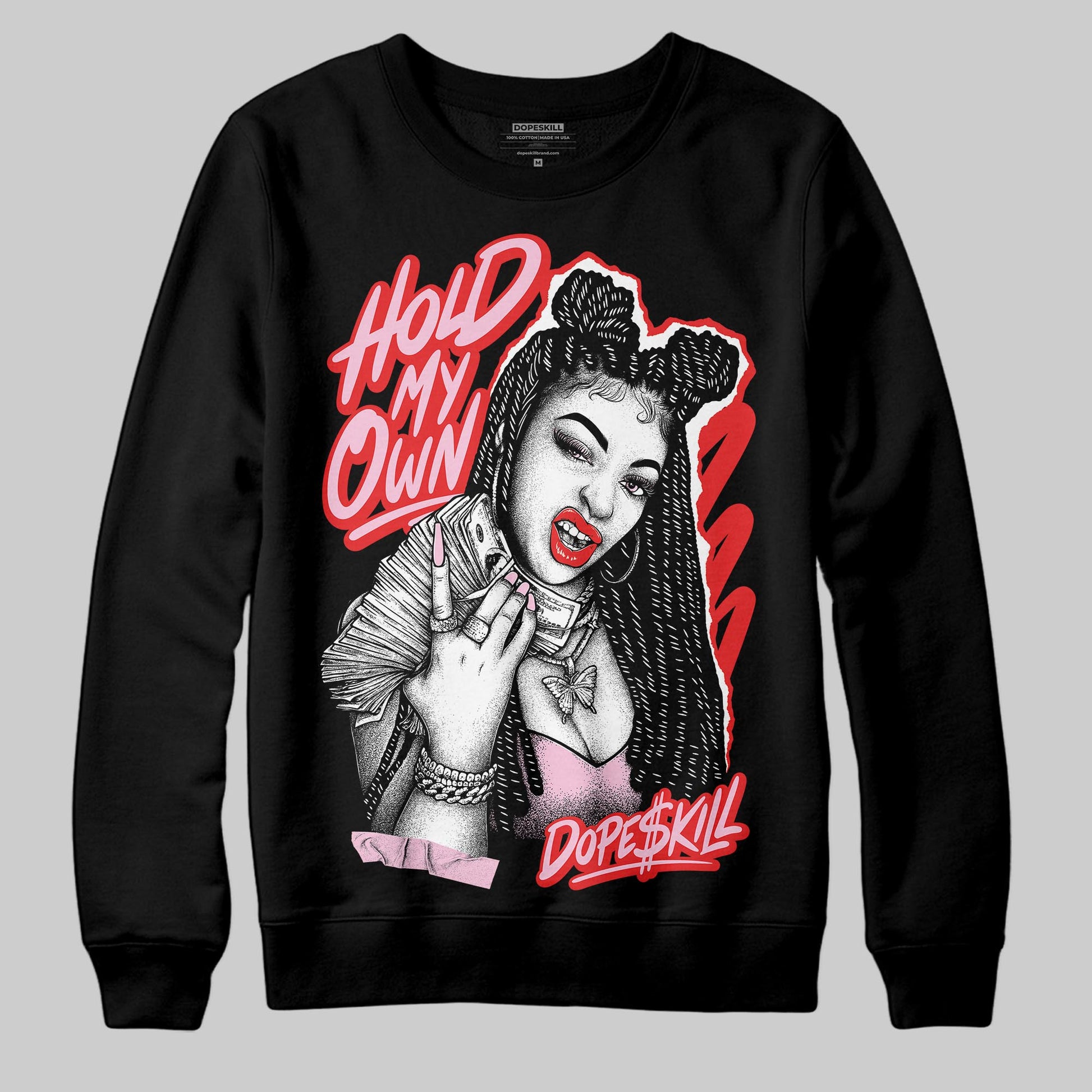 Awake NY x Air Jordan 5 Arctic Pink DopeSkill Sweatshirt New H.M.O Graphic Streetwear - Black