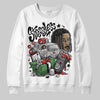 Jordan 3 OG “Black Cement” DopeSkill Sweatshirt Stressless Graphic Streetwear - White