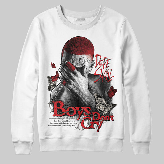 Adidas Samba OG ‘Talchum Pack ‑ Scarlet’ DopeSkill Sweatshirt Boys Don't Cry Graphic Streetwear - White