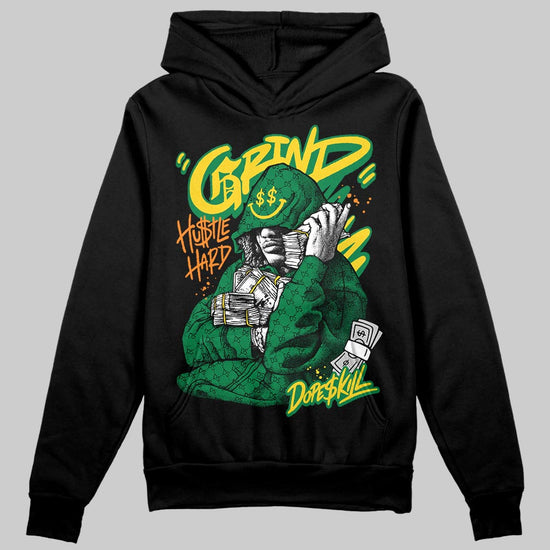 Green Sneakers DopeSkill Hoodie Grind Pray Graphic Streetwear - Black