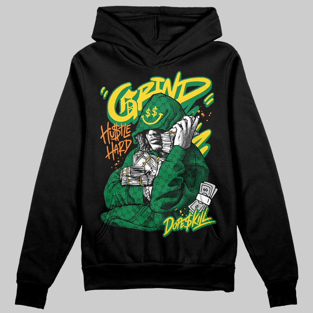 Green Sneakers DopeSkill Hoodie Grind Pray Graphic Streetwear - Black