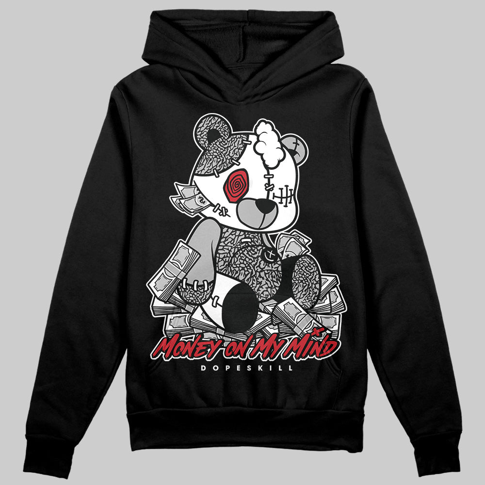 Jordan 3 OG “Black Cement” DopeSkill Hoodie Sweatshirt MOMM Bear Graphic Streetwear - Black