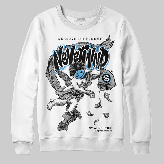 Jordan 10 OG “Steel” DopeSkill Sweatshirt Nevermind Graphic Streetwear - White