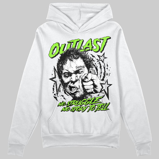 Neon Green Sneakers DopeSkill Hoodie Outlast Graphic Streetwear - White