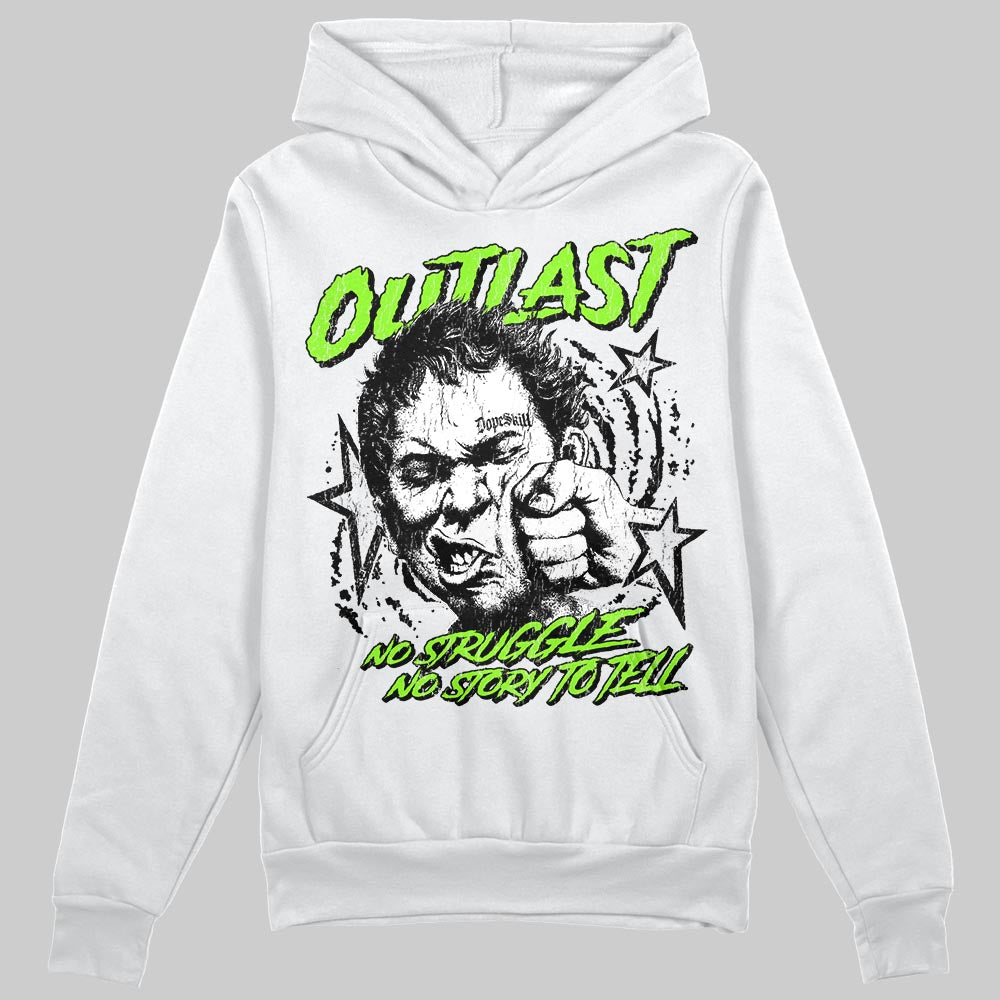 Neon Green Sneakers DopeSkill Hoodie Outlast Graphic Streetwear - White
