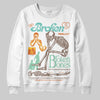 SB Dunk Low Rodeo Tourmaline DopeSkill Sweatshirt Broken Bones Graphic Streetwear - WHite