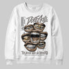 Jordan 4 Retro Cave Stone DopeSkill Sweatshirt The Mouth With No Droughts Graphic Streetwear - White 