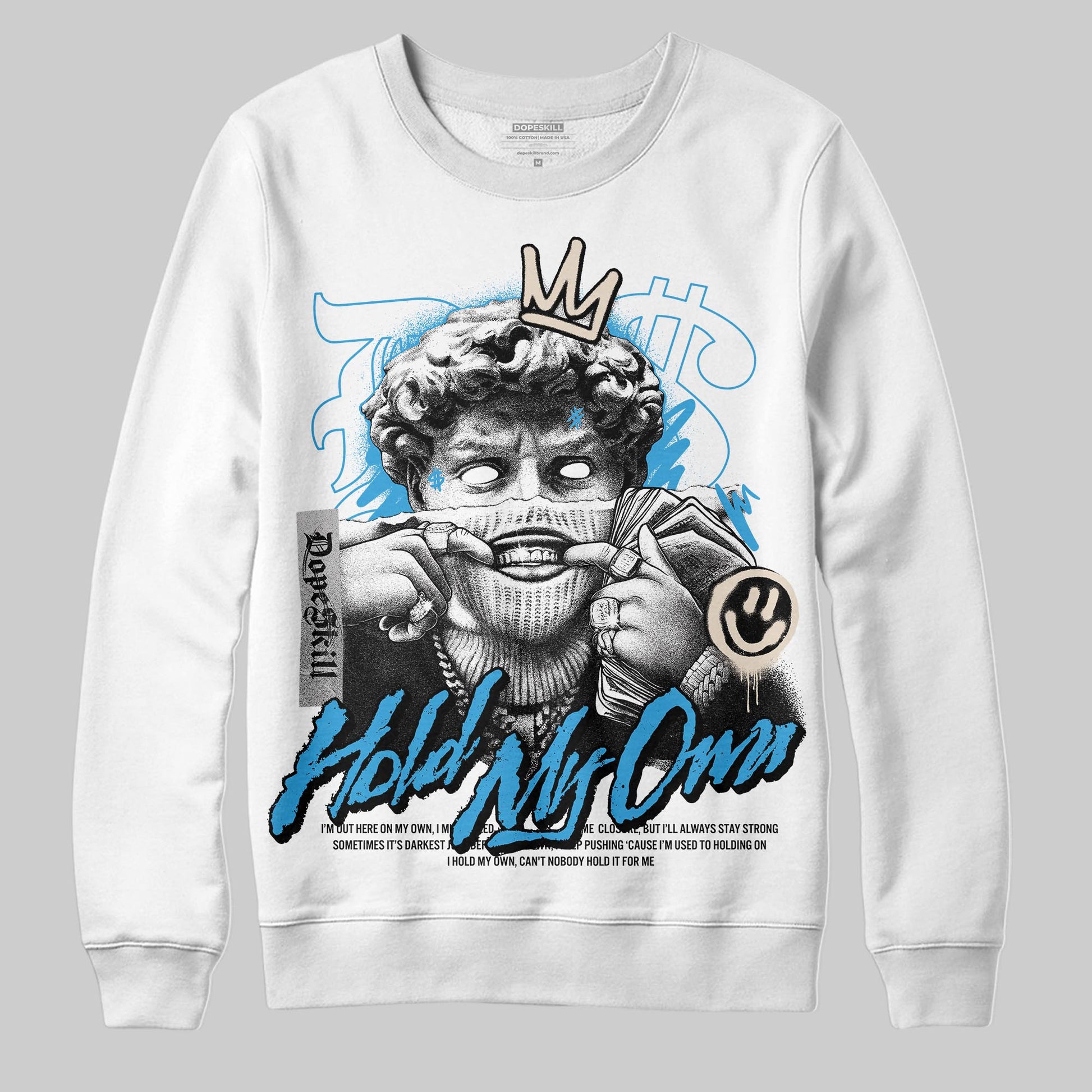 Jordan 1 High OG “UNC” Reimagined DopeSkill Sweatshirt In My Way Graphic Streetwear - White