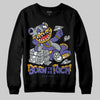 Jordan 4 Retro Lakers DopeSkill Sweatshirt Born To Be Rich Graphic Streetwear - black