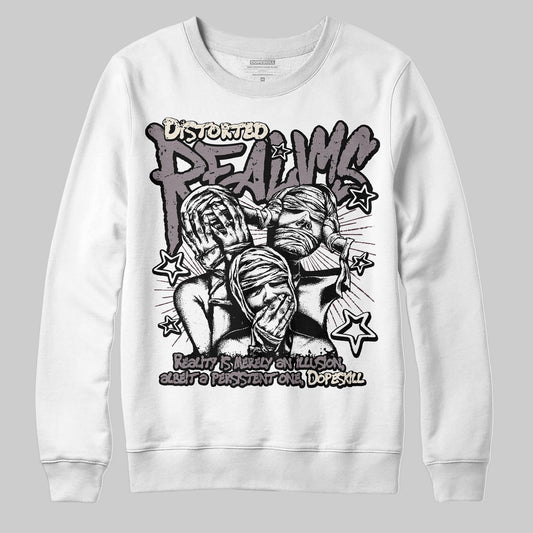 A Ma Maniére x Air Jordan 6 Retro “Smoky Mauve”⁠ DopeSkill Sweatshirt Distorted Realms Graphic Streetwear - White