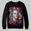 Rick Owens Pink Leather Low Sneakers DopeSkill Sweatshirt Money Don't Lie Graphic Streetwear - Black