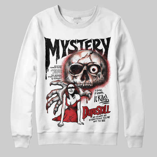 Jordan 1 Retro High OG Black Toe Reimagined DopeSkill Sweatshirt Mystery Ghostly Grasp Graphic Streetwear - White