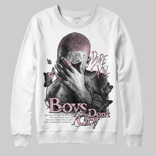 Air Max 95 OG “Pink Foam” DopeSkill Sweatshirt Boys Don't Cry Graphic Streetwear - White