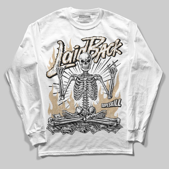 TAN Sneakers DopeSkill Long Sleeve T-Shirt Laid Back Graphic Streetwear - White