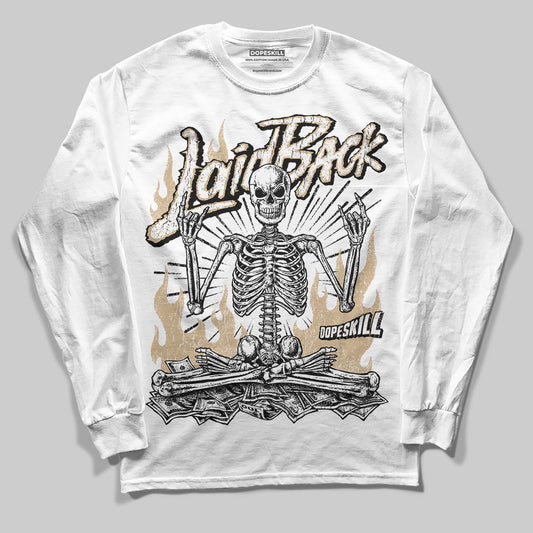 TAN Sneakers DopeSkill Long Sleeve T-Shirt Laid Back Graphic Streetwear - White