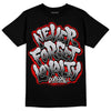 Jordan 2 Retro "Black Cement" DopeSkill T-Shirt Never Forget Loyalty Graphic Streetwear - Black