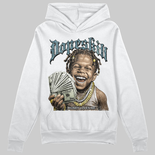 Jordan 3 GS “We Outside” DopeSkill Hoodie Sweatshirt Money Loves Me Graphic Streetwear - White 