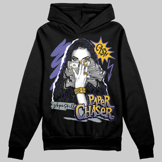 Jordan 4 Retro Lakers DopeSkill Hoodie Sweatshirt NPC Graphic Streetwear - black