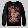 Jordan 13 “Dune Red” DopeSkill Sweatshirt New Fake Love Graphic Streetwear - Black