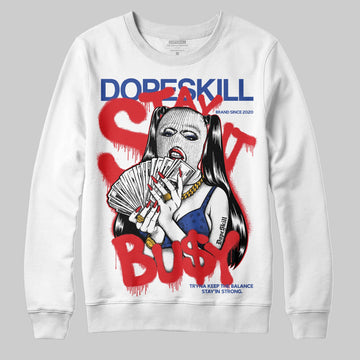 Jordan 3 “Seoul 2.0” DopeSkill Sweatshirt Stay It Busy Graphic Streetwear - White