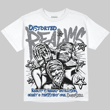 Jordan 9 Retro 'Flint Grey' 2026 Oversize Print 'Distorted Realms' DopeSkill Graphic T-shirt Streetwear - White 