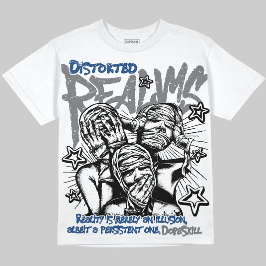 Jordan 9 Retro 'Flint Grey' 2026 Oversize Print 'Distorted Realms' DopeSkill Graphic T-shirt Streetwear - White 