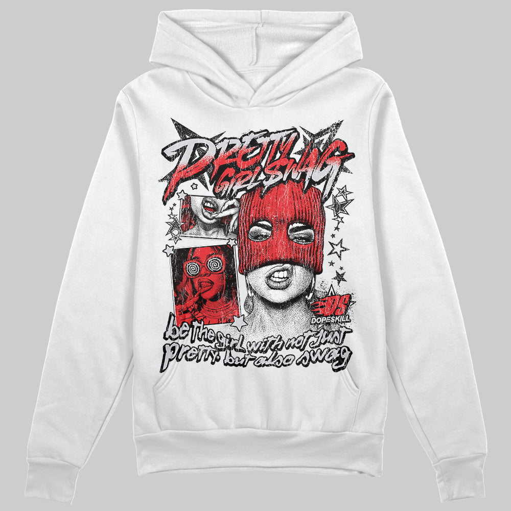 Jordan 4 Retro Red Cement DopeSkill Hoodie Sweatshirt Pretty Girl Swag Graphic Streetwear - White