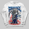 Jordan 3 "Midnight Navy" DopeSkill Long Sleeve T-Shirt NeverFull Graphic Streetwear - White 