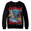 Travis Scott x Jordan 4 Retro 'Cactus Jack' DopeSkill Sweatshirt Get Rich Graphic Streetwear - Black