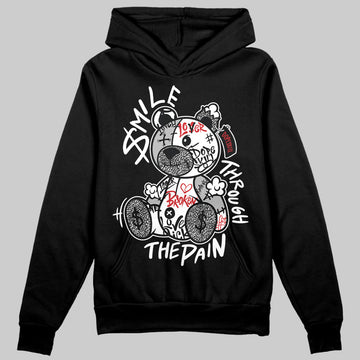 Jordan 3 OG “Black Cement” DopeSkill Hoodie Sweatshirt Smile Through The Pain Graphic Streetwear - black