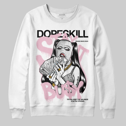 Jordan 5 OG “35th Anniversary” DopeSkill Sweatshirt Stay It Busy Graphic Streetwear - White