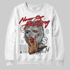 Jordan 3 OG “Black Cement” DopeSkill Sweatshirt Never Stop Hustling Graphic Streetwear - White