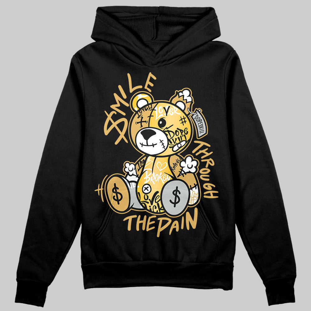 Jordan 12 "Phantom" DopeSkill Hoodie Sweatshirt Smile Through The Pain Graphic Streetwear - Black